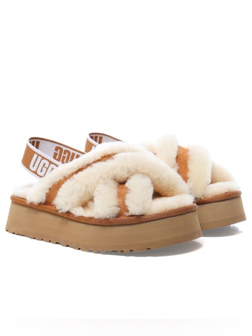 UGG Disco Cross Genuine Shearling Slide
